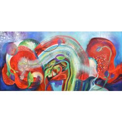 Bak Judit – Makulátlan csírácskák (40 x 80 cm) olaj/fa