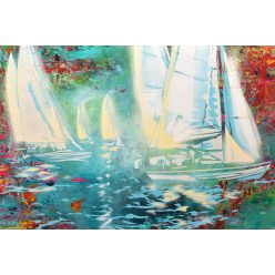 Barakonyi Zsombor - Risk is good V. 03. (50x75cm) olaj/fa