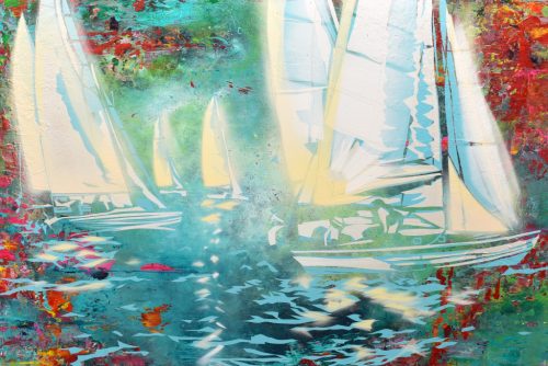 Barakonyi Zsombor - Risk is good V. 03. (50x75cm) olaj/fa