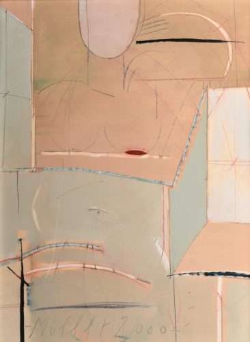 Müller Árpád - Fiatal lány (80x60cm) olaj/vászon