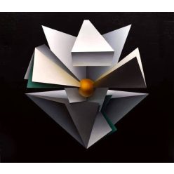 Bors Györgyi - Forgó (70 x 80 cm) olaj/vászon