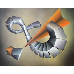   Bors Györgyi - Kérdések és válaszok (80 x 100 cm ) olaj/vászon