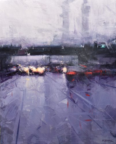 Nagy Tibor - Egy szürke reggel (50x40cm) olaj/vászon