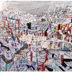   Bihon Győző - Partszakasz II. (Monte Carlo) (50 x 50 cm) olaj/vászon