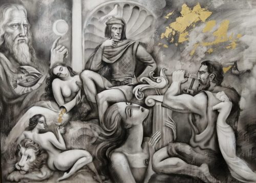 Boros Attila - Cinquecento (50 x 70 cm) olaj/farost