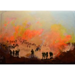   Neogrády Antal - Hair - Menekülés kiút nélkül II. (70 x 100 cm) olaj/vászon