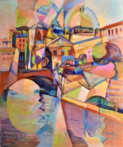 József Fekete - Water mirror on Tevere