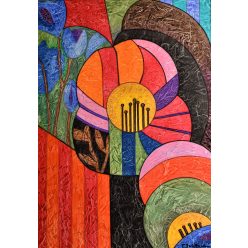   Pálfy Julianna -  Organikus világ (70 x 50 cm) olaj/farost 