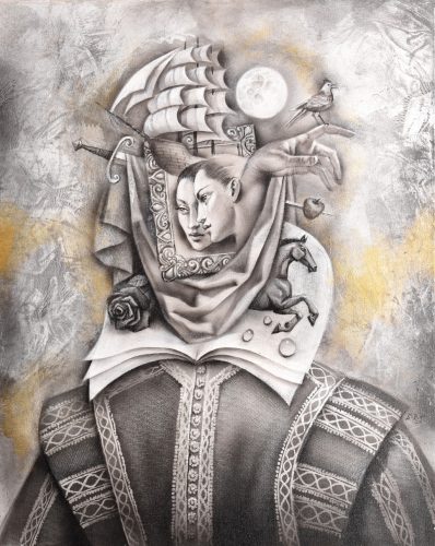 Boros Attila - A polihisztor (50x40cm) olaj/vászon