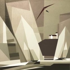   Gulyás Andrea - Memory from Balaton (50x50cm) acrylic/canvas