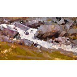 Nagy Tibor - Tavaszi tánc (20x35cm) olaj/vászon