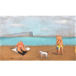 Ludvig Dániel - Holiday III. (30 x 50 cm) olaj/vászon