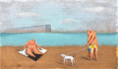 Ludvig Dániel - Holiday III. (30 x 50 cm) olaj/vászon