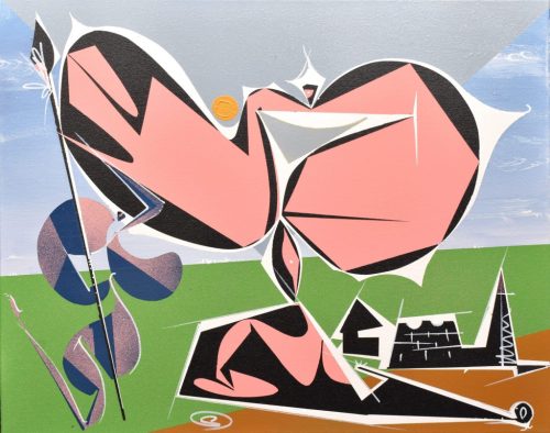 Szax Olivér - Őrzők (40x50cm) olaj/vászon
