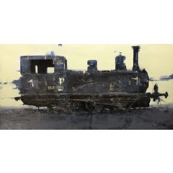 Nagy Tibor - A múlt súlya (50x100cm) olaj/vászon