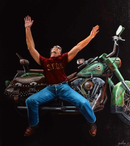 Gasztonyi Kálmán - Saulusból Paulus (90 x 80cm) olaj/vászon