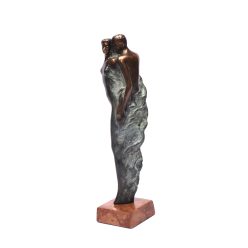 Czobor Sándor - Szívörvény (23 x 5 x 5 cm) bronz