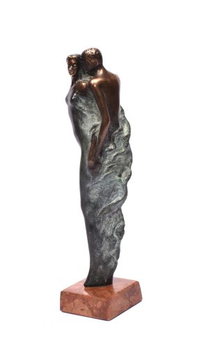 Czobor Sándor - Szívörvény (23 x 5 x 5 cm) bronz