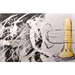   Bánföldi Zoltán - Folyamatos múlt (60x100cm) olaj/vászon