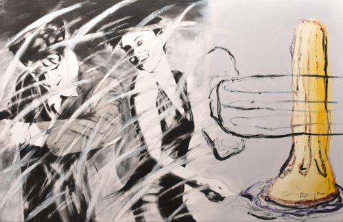 Bánföldi Zoltán - Folyamatos múlt (60x100cm) olaj/vászon