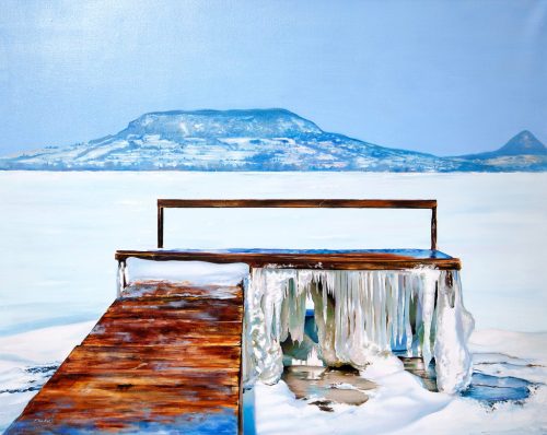 Duhaj Péter - Tanúk előtt (80 x 100 cm) olaj/vászon
