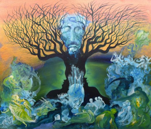 Cakó Ferenc - Éden után (60x70cm) olaj/kasírozott vászon