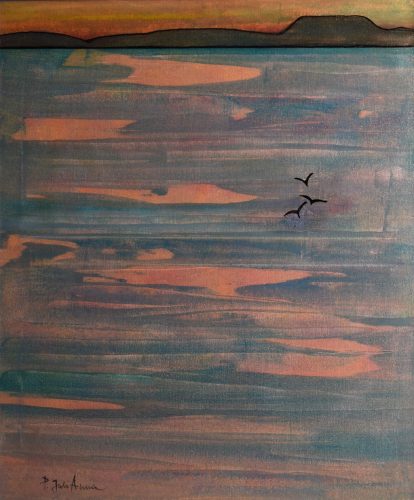 Pálfy Julianna - Végtelen Balaton (60 x 50 cm) olaj/vászon