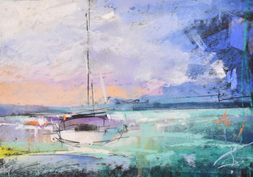 Gécseg András - Impresszió-Balaton (22x28cm) pasztel/papír