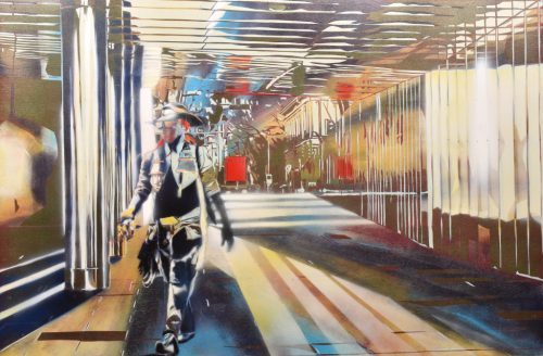 Barakonyi Zsombor - Woman Wonderer V. 05. (50 x 75 cm) olaj/farost