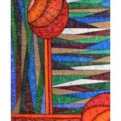 Pálfy Julianna - Tűzgolyók (60 x 50 cm) olaj/vászon