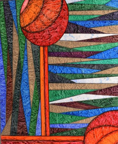 Pálfy Julianna - Tűzgolyók (60 x 50 cm) olaj/vászon