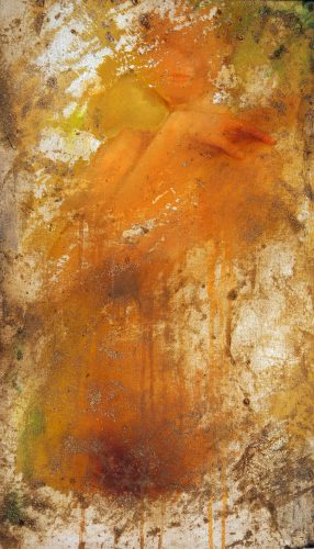 Burkus József - Apró történetek I. (60x35cm) olaj/vászon
