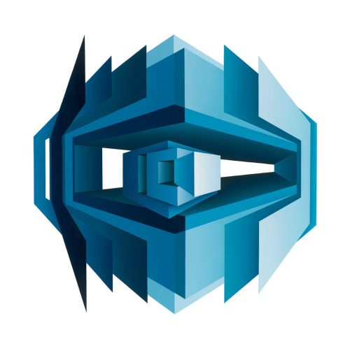 Bors Györgyi - Cube peeling VI. (4/25.) 30x30cm print