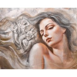 Boros Attila - Vágyak (40 x 50 cm) olaj/vászon