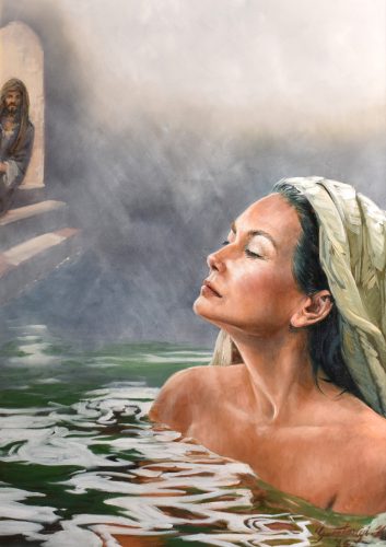 Gasztonyi Kálmán - Betsabé (70x50cm) olaj/vászon