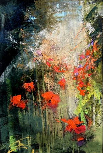 Gécseg András - A fény felé (34x24cm) pasztell/papír