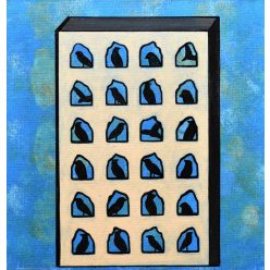 Pálfy Julianna - 24 (30 x 30 cm) olaj/kasírozott vászon