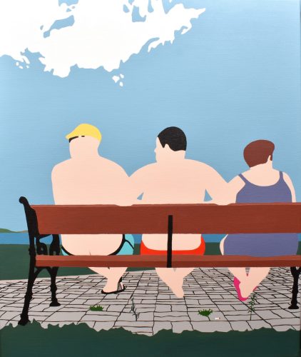 Bereczki Kata - Bottomless pleasure (60x50cm) acrylic/canvas