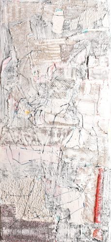 Bihon Győző - Kompozíció (120 x 55 cm) olaj/vászon