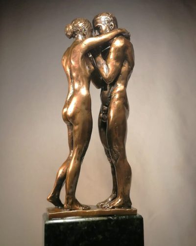 Poós László - Lovers (34cm) bronze