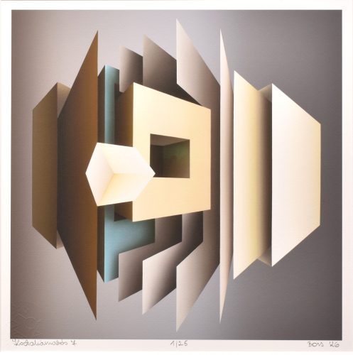Bors Györgyi - Kockahámozás 7 (1/25.) 30x36cm) print
