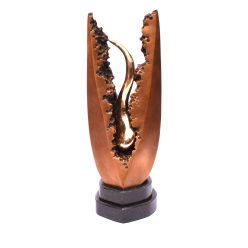 Poós László - Megtermékenyítés (28 x 10 x 13 cm) bronz