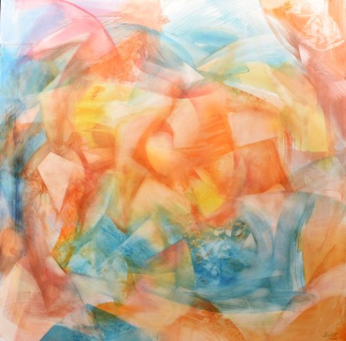 Boros Attila - Nap és Éj (70x70cm) olaj/vászon