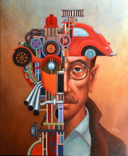 Vágó István - Metamorfózis (70x58cm) olaj/vászon