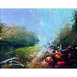 Gécseg András - Tavaszi szélben (20x26cm) pasztell/papír