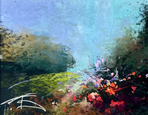 Gécseg András - Tavaszi szélben (20x26cm) pasztell/papír
