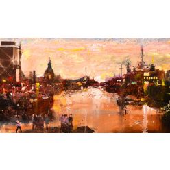 Neogrády Antal - Tornyok között (35x60cm) olaj/farost