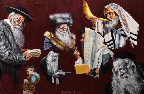 Gasztonyi Kálmán - Wise men (40 x 60cm) oil/canvas