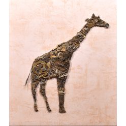   Goldberg Manufactory - Fémóriás (48x38 cm) vegyes technika/óraalkatrész