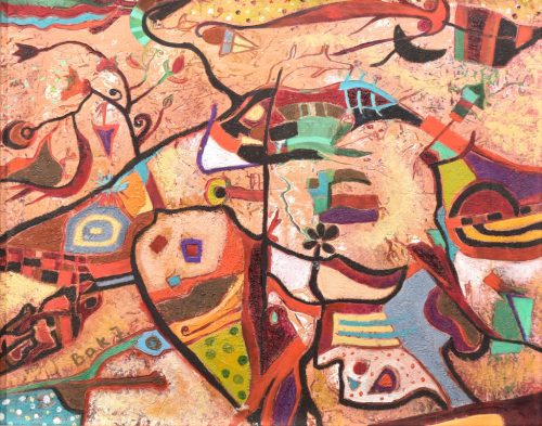 Bak Judit – Különös táj (40 x 50 cm) olaj/fa